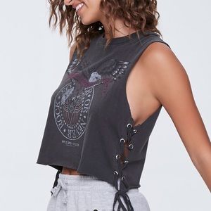Live free graphic muscle tee